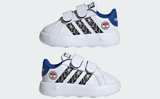 Adidas Kids x Marvel Spider Tennis Shoes