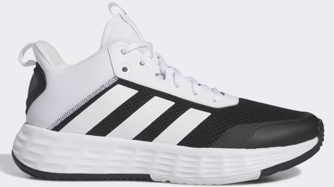 Adidas Mens OwnTheGame Basketball Shoes in Cloud White and Core Black