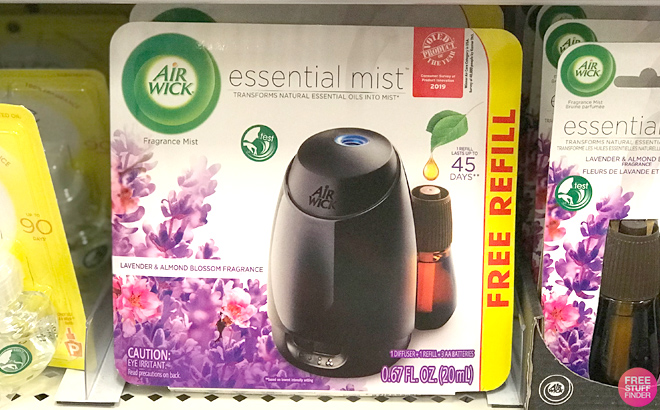 Air Wick Essential Mist Diffuser on a Shelf