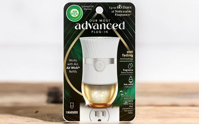 Air Wick Plug in Scented Oil Advanced Gadget on a Table 1