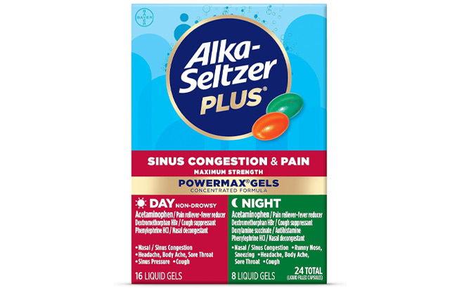 Alka Seltzer Plus Sinus Congestion Pain Medicine