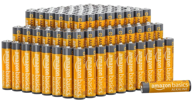 Amazon Basics AAA Alkaline Batteries 100 Pack