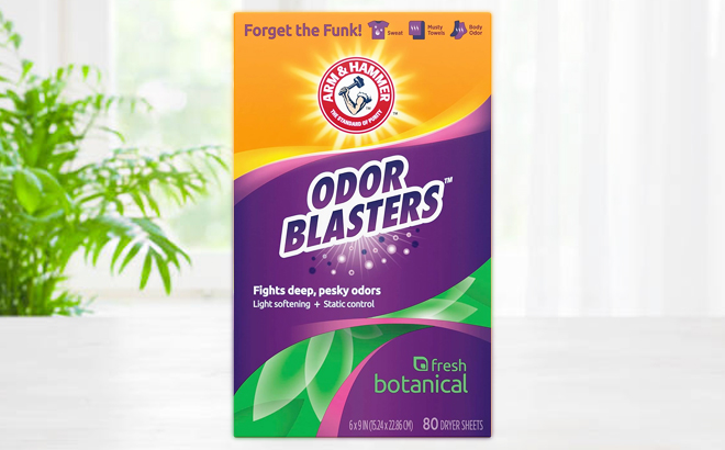 Arm Hammer Odor Blaster Sheets Fresh Botanical 80 Count