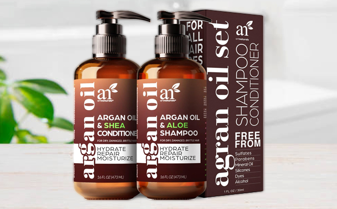 Artnaturals Argan Oil Shampoo and Conditioner Set