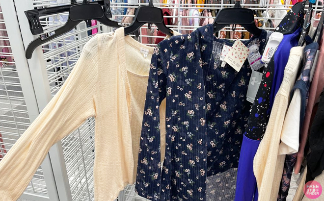 Assorted Women Tops on the rack