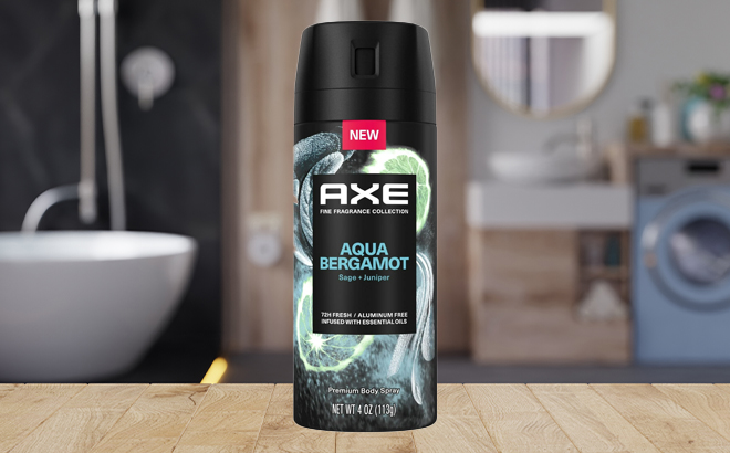 Axe Fine Fragrance Collection Mens Antiperspirant Deodorant Spray in the Scent Aqua Bergamot