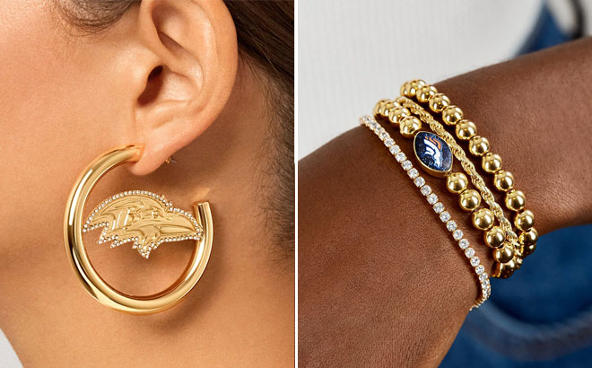 Baublebar Denver Broncos NFL Gold Pisa Bracelet Baublebar Denver Broncos NFL Gold Pisa Bracelet