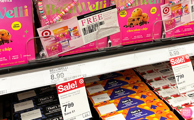BelliWelli Boes on Shelves with Price Tag and Coupon at Target