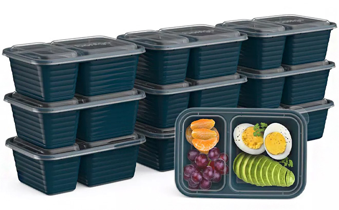 BentgoPrep 2 Compartment Snack Container Set