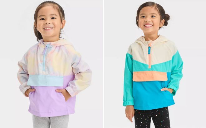 Cat Jack Toddler Girls Lined Anorak Jacket