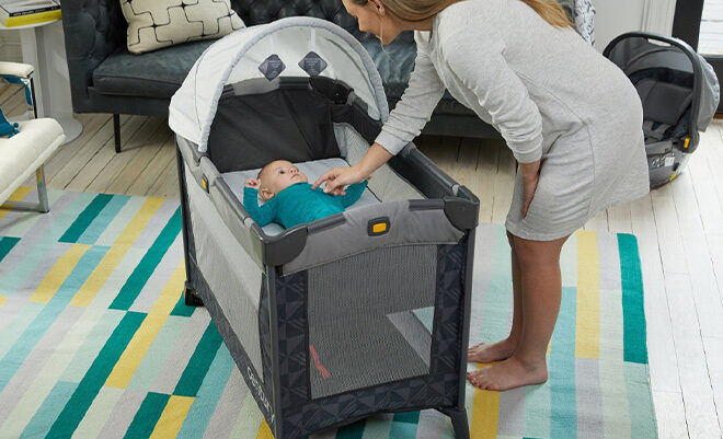 Century Travel On LX 2 in 1 Compact Playard with Bassinet