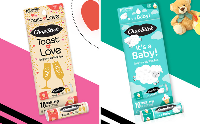 Chapstick Toast to Love Lip Balm 10 Pack and Chapstick Its a Baby Lip Balm 10 Pack