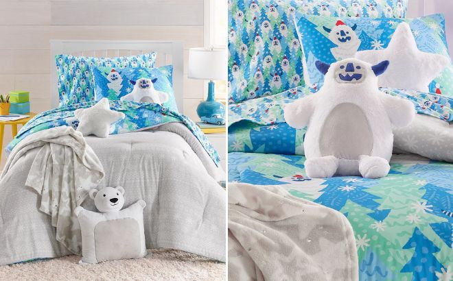 Charter Club Kids Snowy Sasquatch Comforter Set