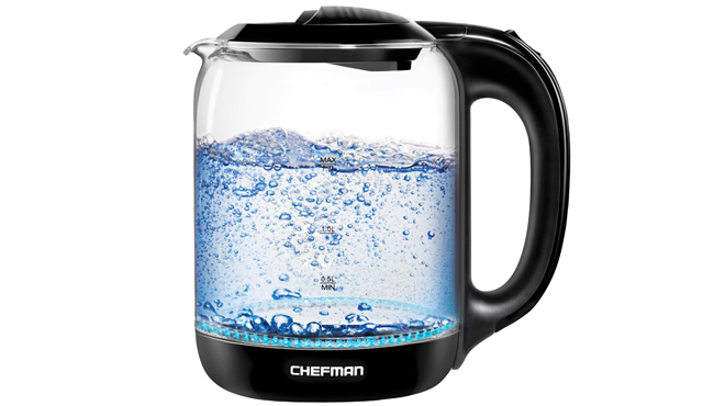 Chefman 1 7 Liter Electric Glass Tea Kettle Chefman 1 7 Liter Electric Glass Tea Kettle