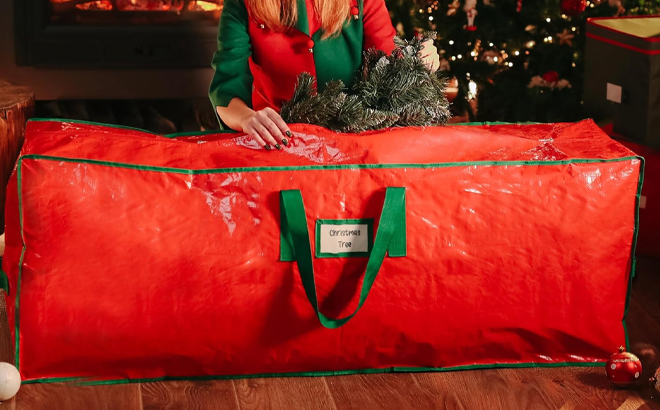 Christmas Tree Storage Bag Stores 9 Foot Artificial Xmas Holiday Tree