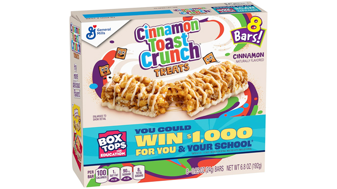 Cinnamon Toast Crunch Breakfast Cereal Treat Bars 8 Count