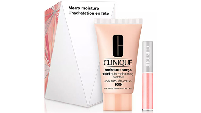 Clinique 2 Pc Merry Moisture Skincare Makeup Set