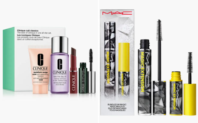 Clinique Beauty 4 Piece Set and MAC Cosmetics Mascara Duo