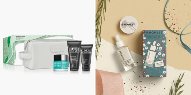 Clinique Great Skin for Him Set and Honest Beauty Skincare Duo