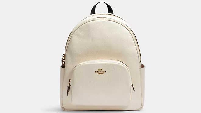 Coach Outlet Court Backpack in Gold Color Coach Outlet Court Backpack in Gold Color