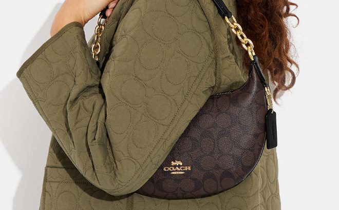 Coach Outlet Payton Hobo In Signature Canvas Bag Coach Outlet Payton Hobo In Signature Canvas Bag