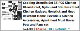 Cooking Utensils Set 35 PCS Kitchen Utensils Set Order Summary