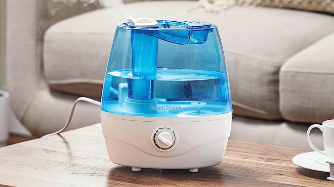 Cool Mist Humidifier on a Table