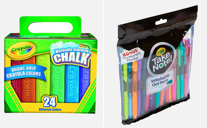 Crayola Colored Gel Pens Washable 24 Count