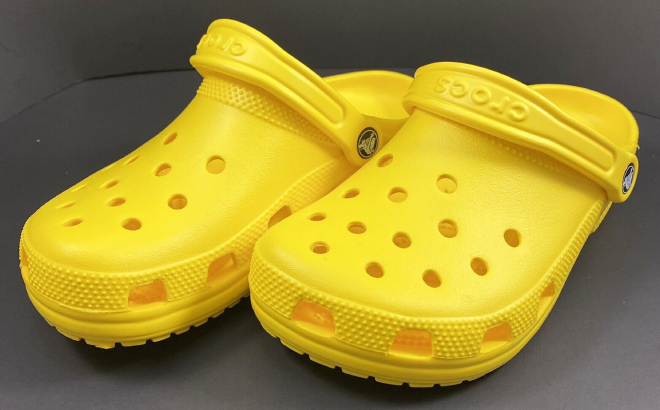 Crocs Classic Clogs in Lemon Color