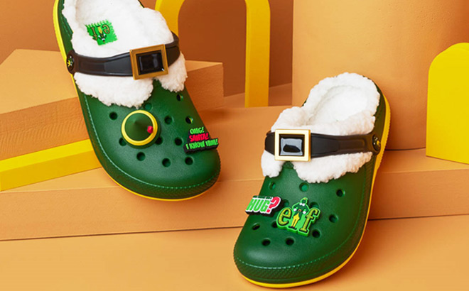 Crocs Elf Lined Classic Clog Shoes