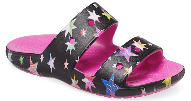 Crocs Kids Classics Star Print Sandals