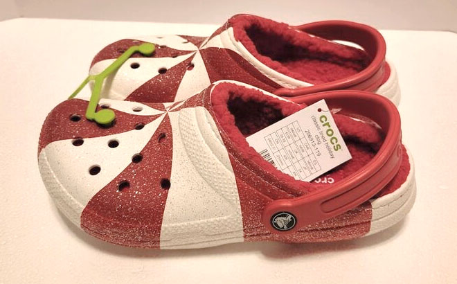 Crocs Toddler Unisex Classic Holiday Lined Clogs