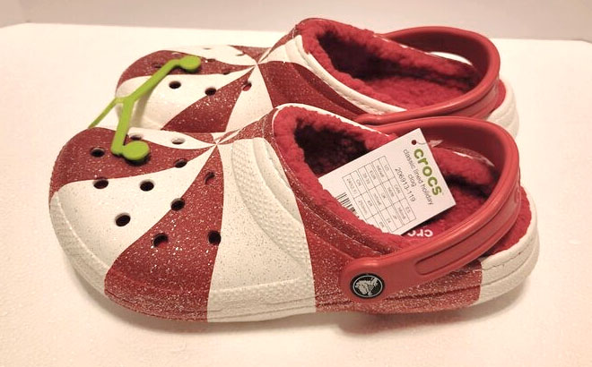 Crocs Toddler Unisex Classic Holiday Lined Clogs Crocs Toddler Unisex Classic Holiday Lined Clogs