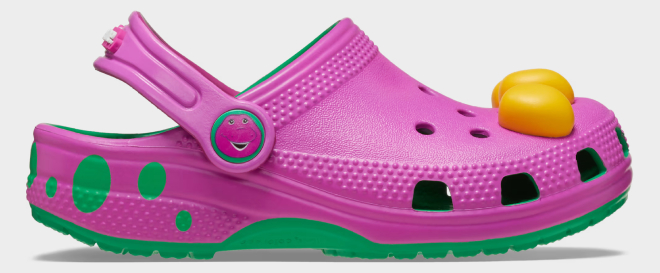 Crocs x Barney Kids Classic Clogs