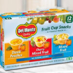 Del Monte FRUIT CUP Snacks Variety Pack on a Table