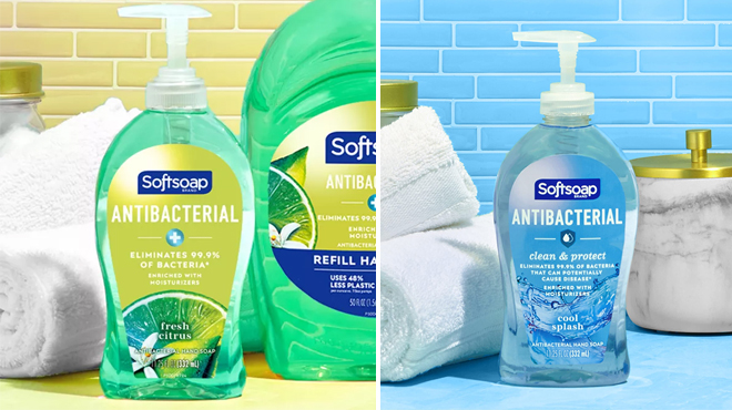 Different Scents of Softsoap Antibacterial Liquid Hand Soaps