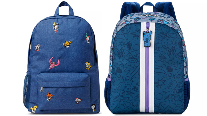 Disney Classic Characters Denim Backpack and Stitch Backpack