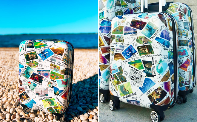 Disney Disney 100 Years Stamps Abs Ful 22 Inch Spinner Luggage Disney Disney 100 Years Stamps Abs Ful 22 Inch Spinner Luggage