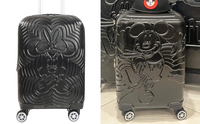 Disney Minnie Mouse Ful 21 Inch Spinner Luggage and Disney Running Mickey Ful 21 Inch Spinner Luggage