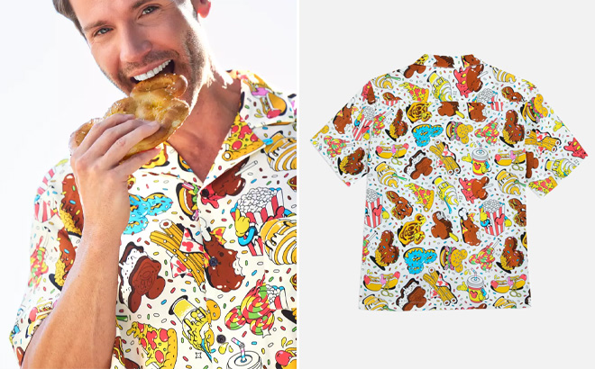 Disney Parks Food Woven Shirt for Adults