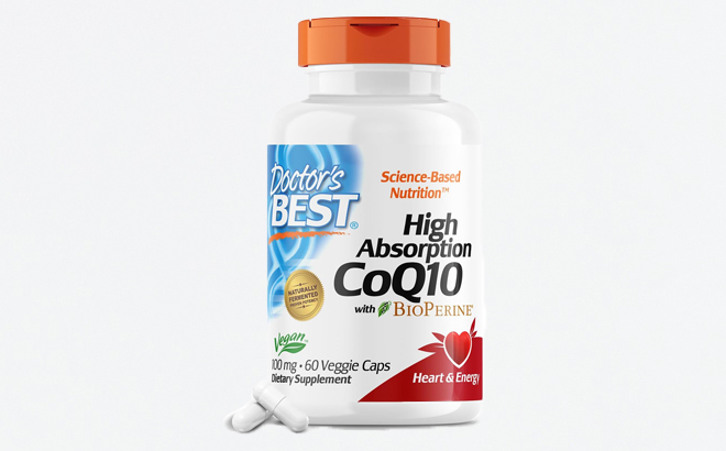 Doctors Best 60 Count High Absorption CoQ10 with BioPerine
