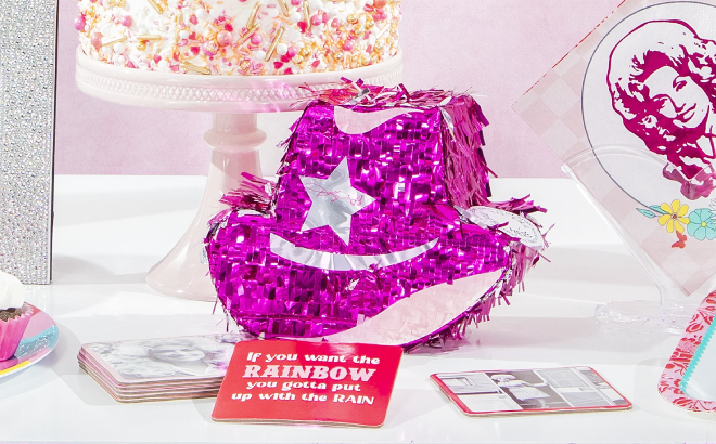 Dolly Parton Pink Cowboy Hat Party Pinata Dolly Parton Pink Cowboy Hat Party Pinata