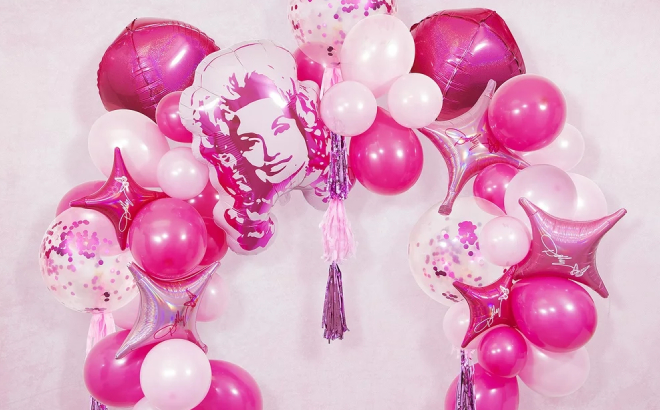 Dolly Parton Pink Party Balloon Arch 1 Dolly Parton Pink Party Balloon Arch 1