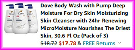 Dove Body Wash 3 Pack Checkout Screen