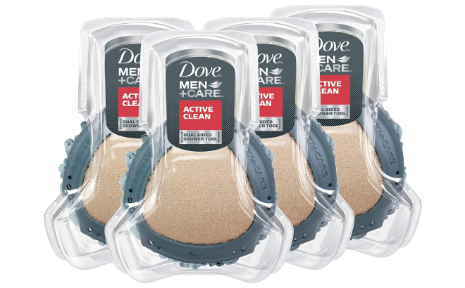 Dove Men Care Shower Tool 4 Pack Dove Men Care Shower Tool 4 Pack