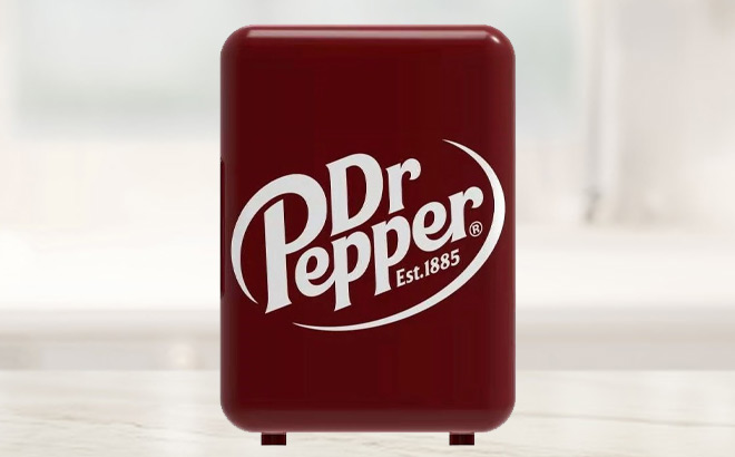 Dr Pepper Portable 6 Can Mini Fridge