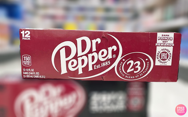 Dr Pepper Soda 12 Pack
