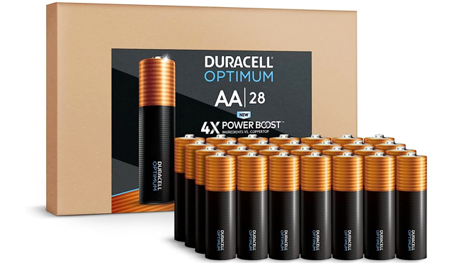 Duracell Optimum AA Batteries 28 Count Box Duracell Optimum AA Batteries 28 Count Box