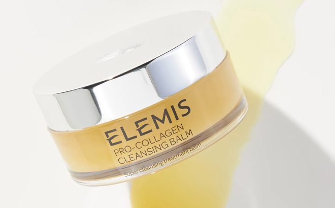 Elemis Pro Collagen Cleansing Balm on a White Background