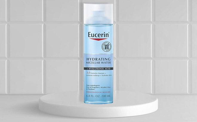 Eucerin Hydrating 3 in 1 Micellar Water on the Table Eucerin Hydrating 3 in 1 Micellar Water on the Table